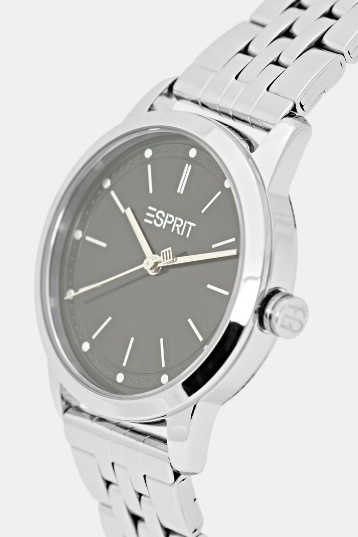 Edelstahl-Uhr mit Gliederarmband, SILVER, detail image number 1