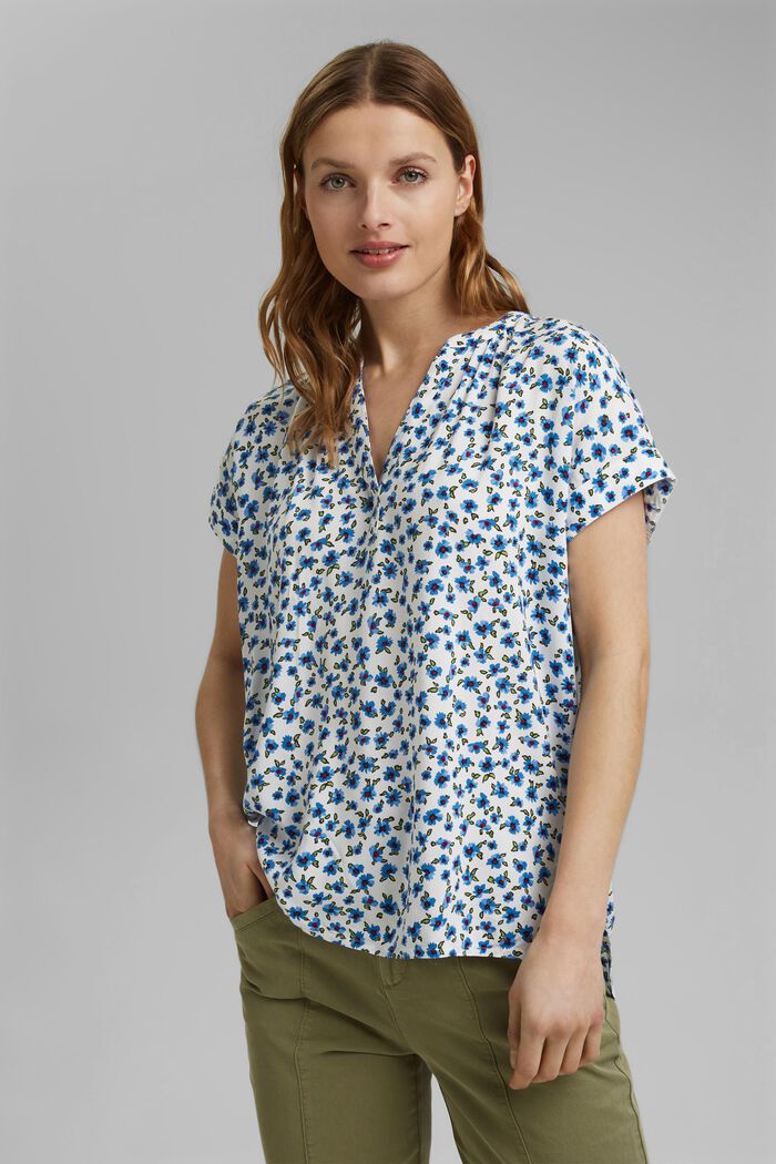 Bluse mit Muster, LENZING™ ECOVERO™