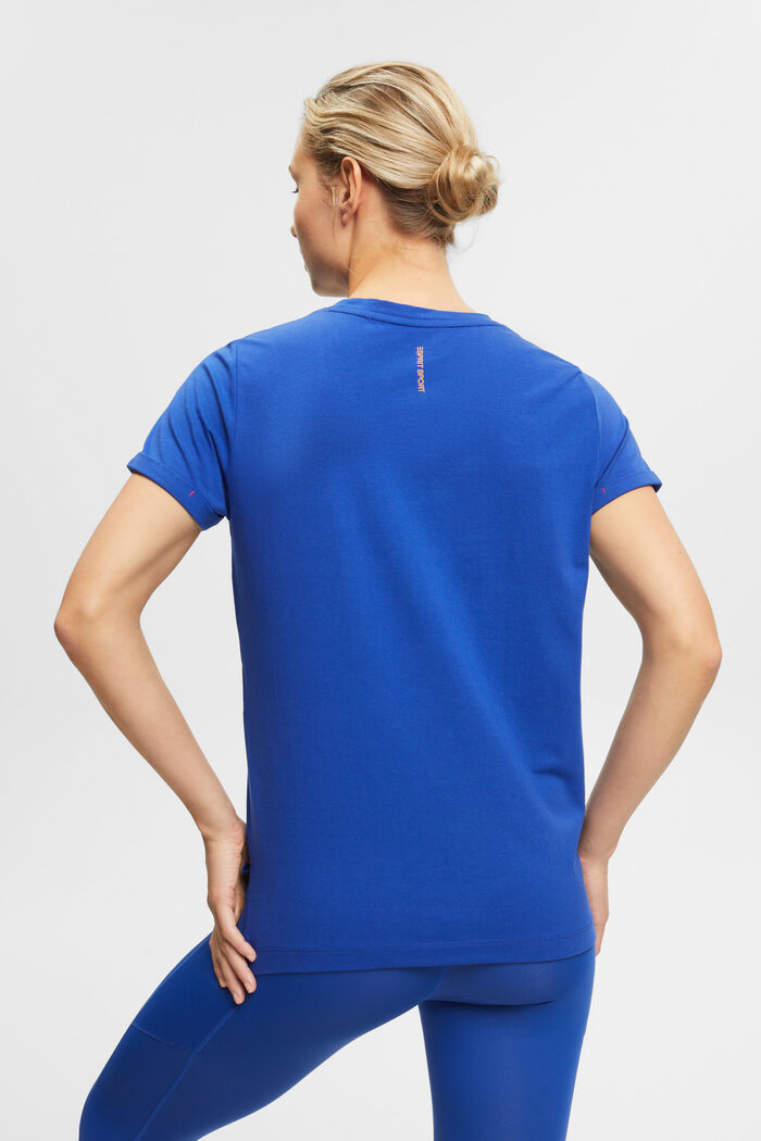 Sportives T-Shirt aus Baumwolle, BRIGHT BLUE, detail image number 3