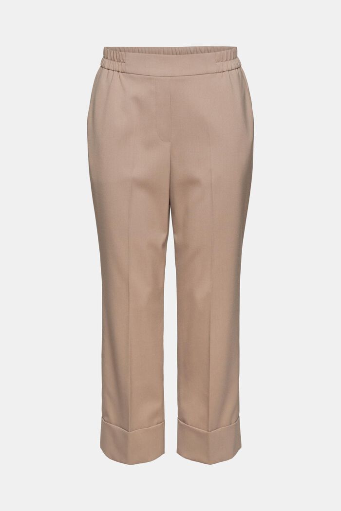 Mid-Rise-Pants im Cropped Fit, TAUPE, detail image number 2