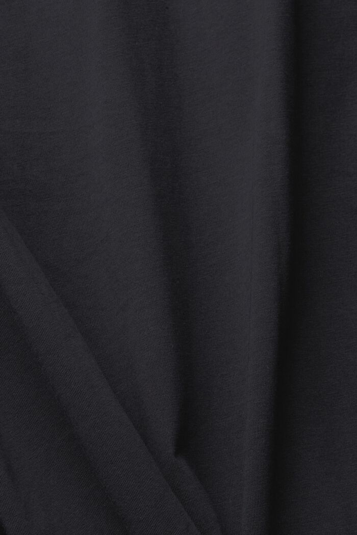T-Shirt mit Print aus Bio-Baumwolle, BLACK, detail image number 4
