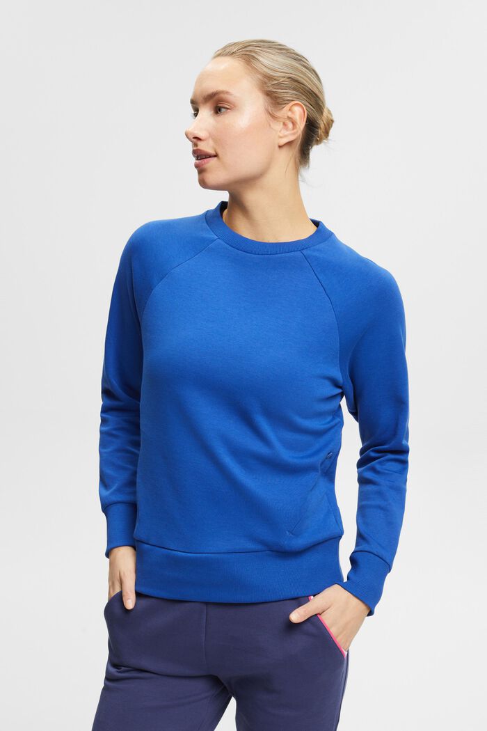 Sweatshirt mit Zippertaschen, BRIGHT BLUE, detail image number 0