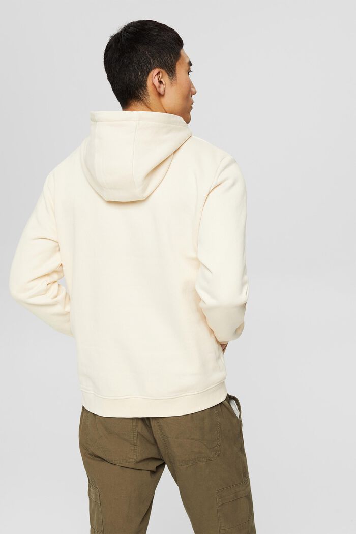 Recycelt: Sweatshirt-Hoodie mit Print, CREAM BEIGE, detail image number 3