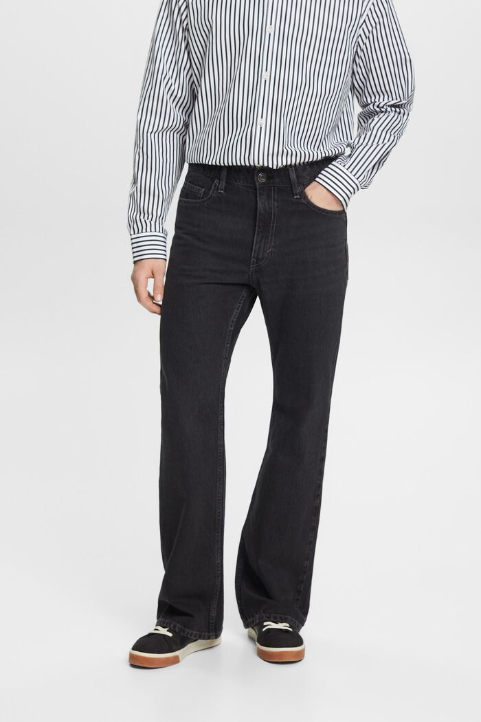 Bootcut Jeans mit mittelhohem Bund, BLACK DARK WASHED, detail image number 0