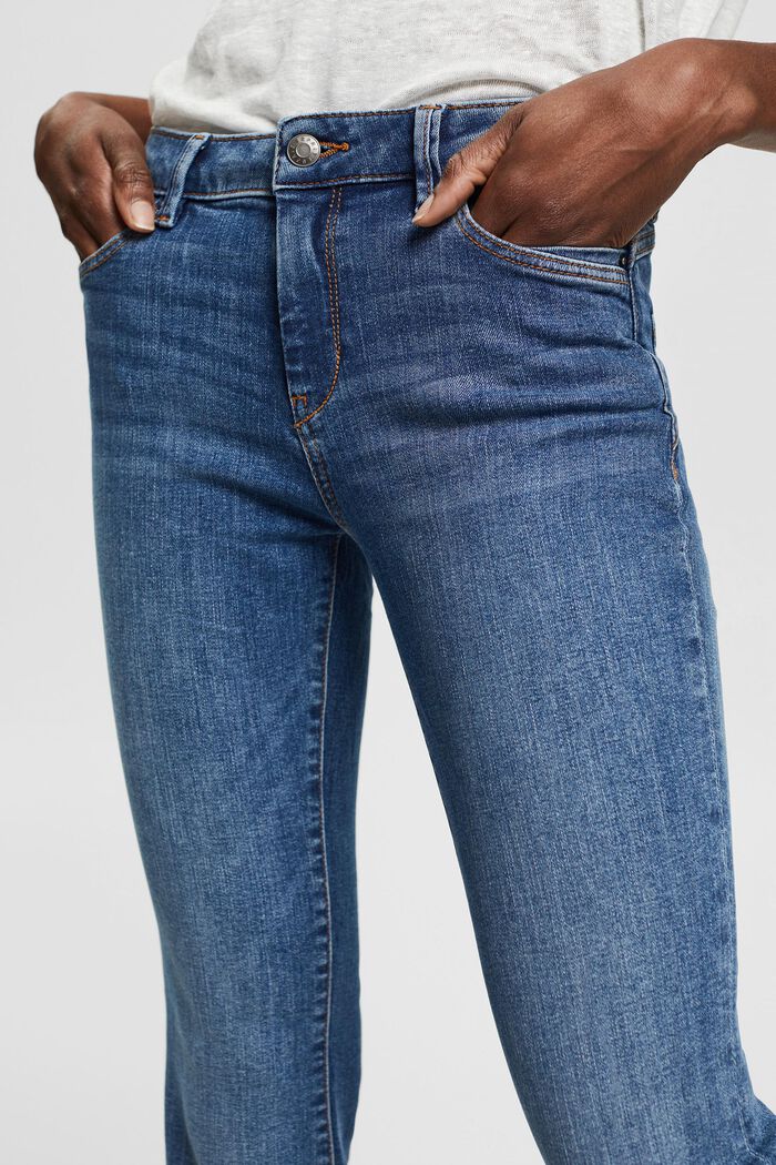 Bootcut-Jeans aus Bio-Baumwolle, BLUE MEDIUM WASHED, detail image number 2
