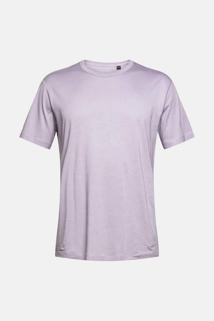 Mit TENCEL™: Basic-T-Shirt , MAUVE, detail image number 6