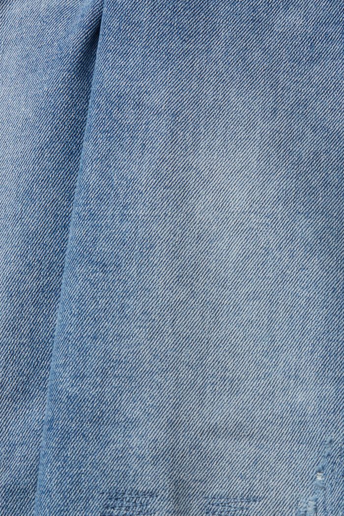 Destroyed-Jeans im Mom-Fit, BLUE MEDIUM WASHED, detail image number 5