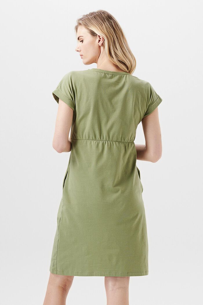Jersey-Kleid aus Bio-Baumwolle, REAL OLIVE, detail image number 2